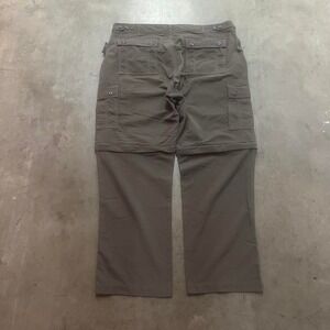 Clothing arts men's brown convertible pants hiking utility outdoors‎